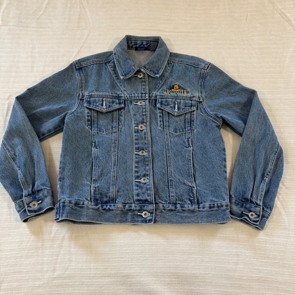 Disney Winnie the Pooh Vintage Denim Trucker Jacket Medium Wash Blue - Picture 2 of 7